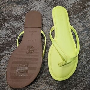 Nwot Jcrew Neon Yellow Sandals
